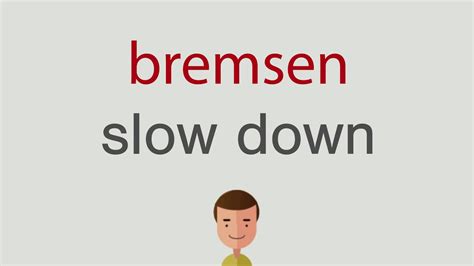 bremsen englisch|bremsen in english.